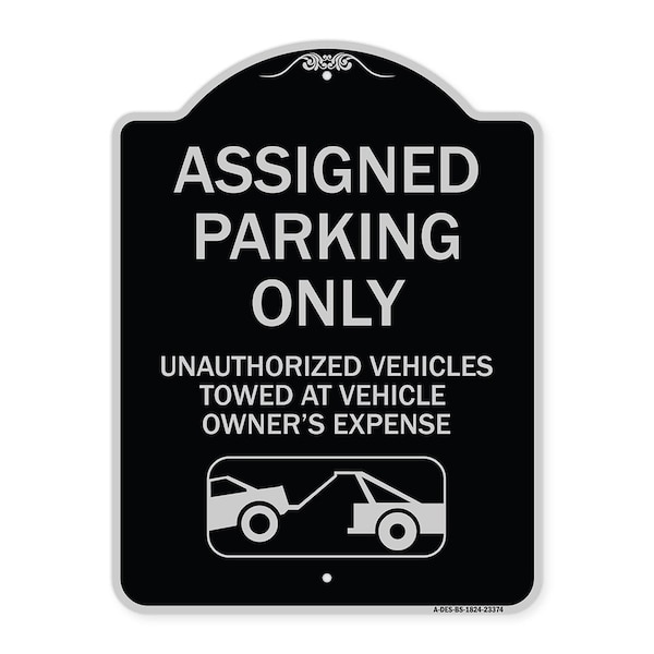Parking Restriction Assigned Parking Unauthorized Vehicles Towed at Owner Expense, BS-1824-23374